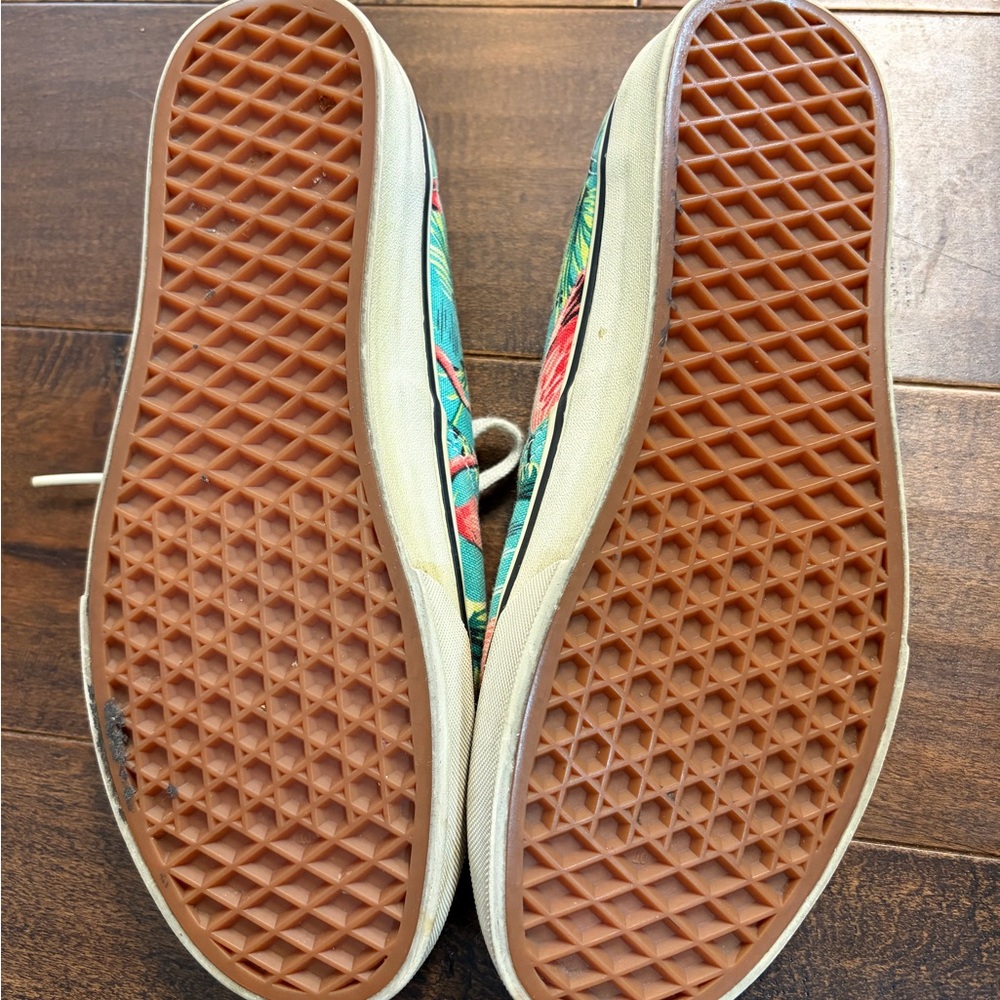 Vans Old Skool Flamingo Print Sneakers Authentic Van Doren Tropical Canvas Shoes - Picture 9 of 9